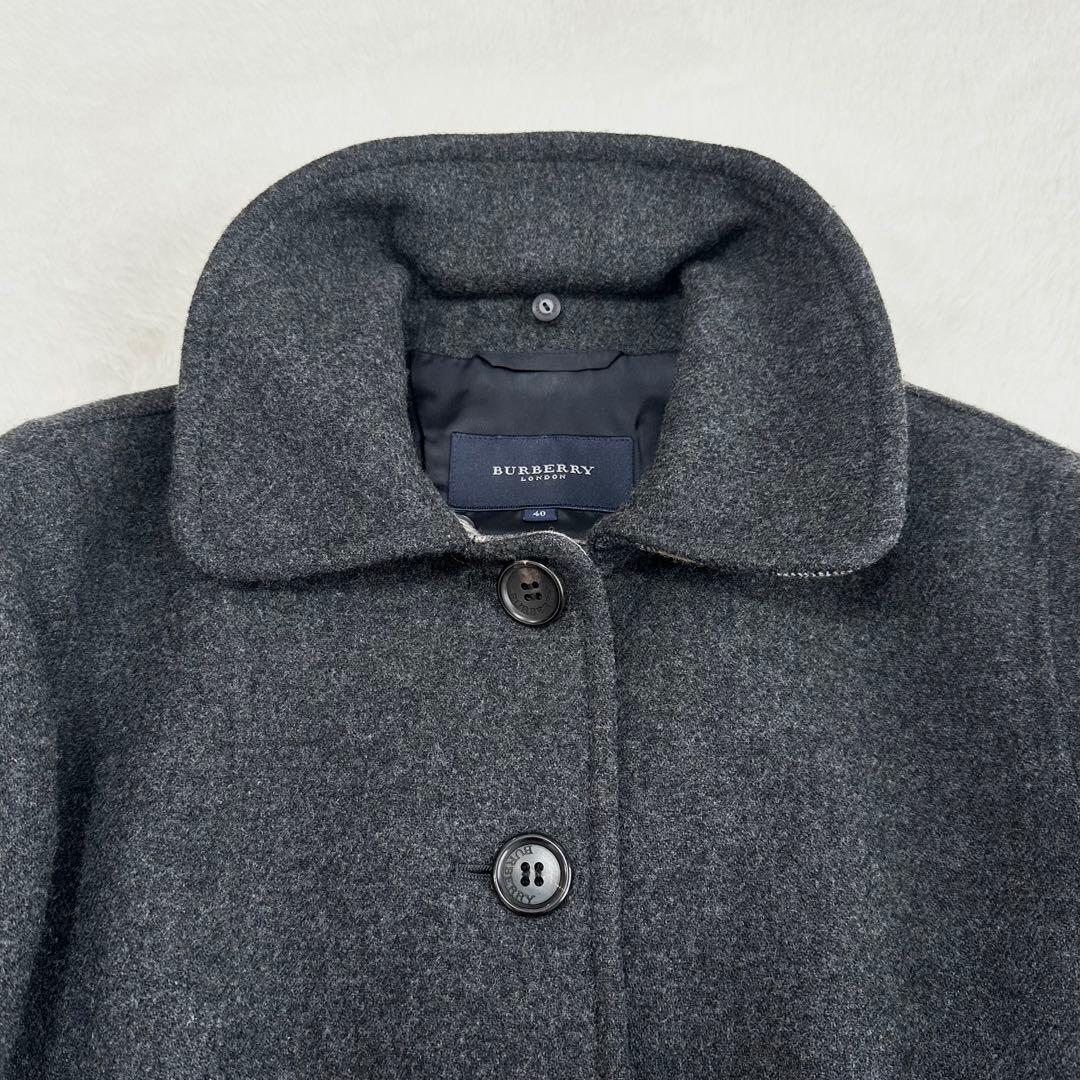 極美品✨バーバリーロンドン コート ショート カシミヤ混 ファー