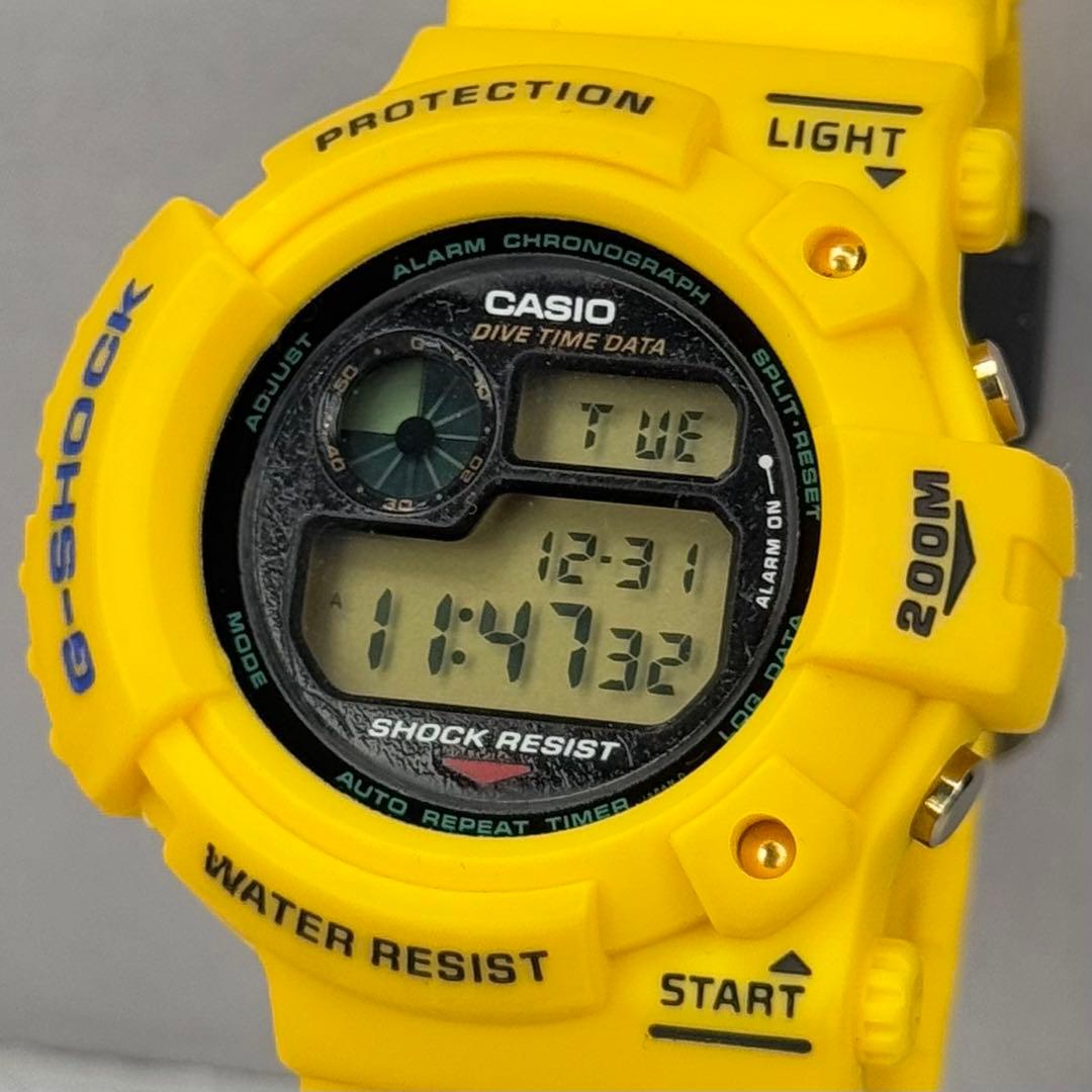 極美品 G-SHOCK DW-6300 初代フロッグマン イエロー ゴールド - メルカリ