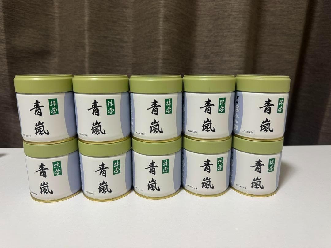 ヤブ　抹茶丸久小山園　 青嵐 Aoarashi 40g 10缶セット 楽天市場】【丸久小山園 / 抹茶】 青嵐（AOARASHI）40g缶入
