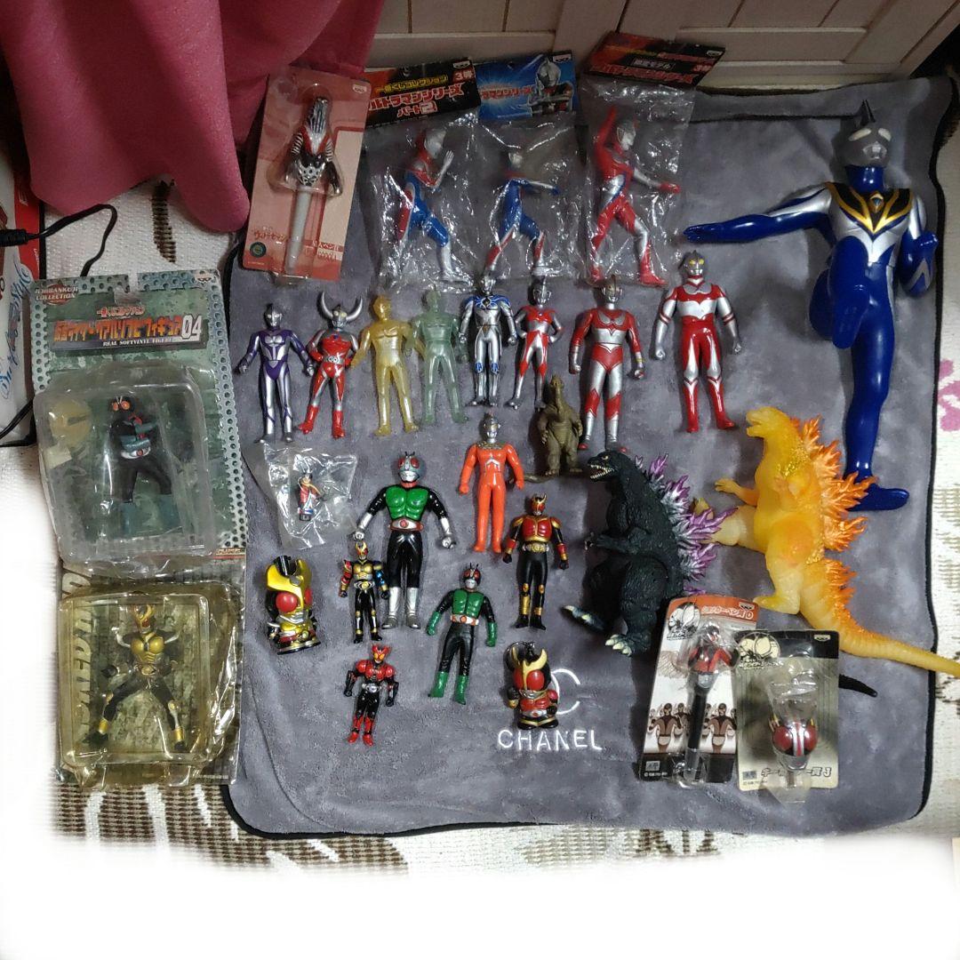 値下げ❗バンダイ特撮ヒーロー　ウルトラマン　仮面ライダー　ゴジラ　ソフビ 値下げ❗バンダイ特撮ヒーロー ウルトラマン 仮面ライダー ゴジラ