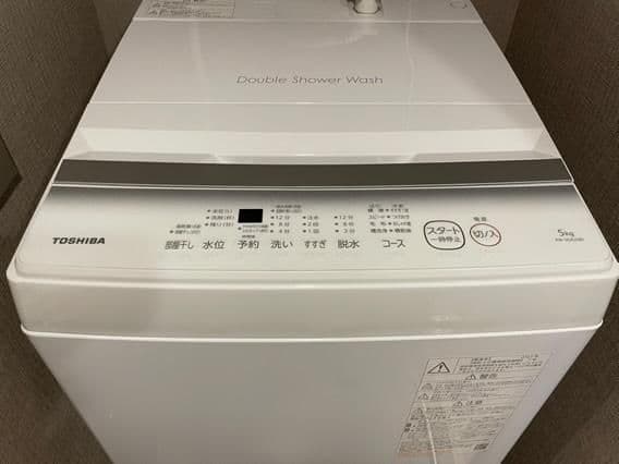 【送料込み】TOSHIBA 2023年製 縦型洗濯機 5.0kg 簡易乾燥機能付