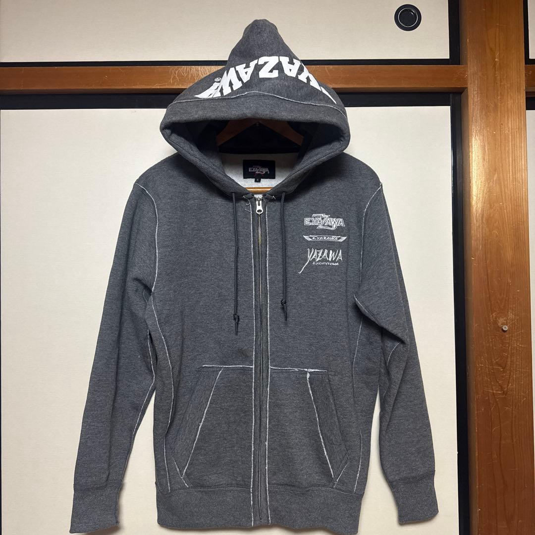矢沢永吉 ジップアップパーカー グレー 刺繍 Sサイズ - メルカリ