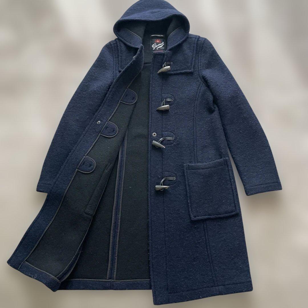 英国製】グローバーオール ダッフルコート ネイビー 紺 ウール - メルカリ