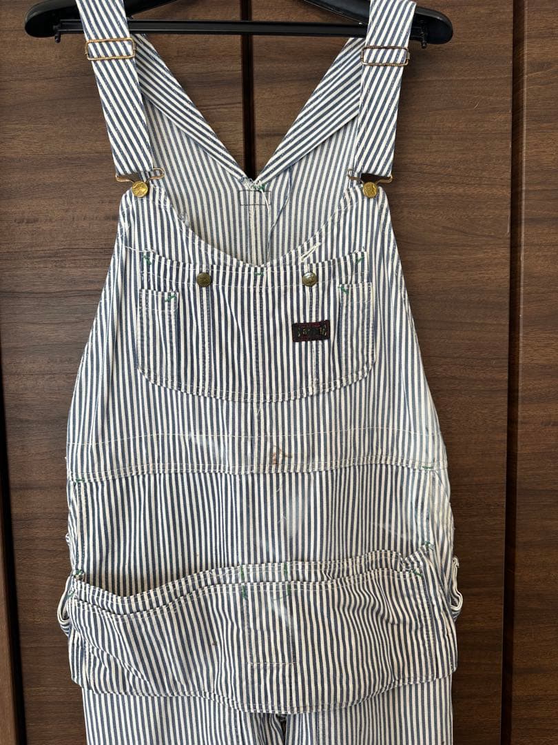 中*昌様 50s BIGSMITH エプロン付き オーバーオール ヒッコリー ダ