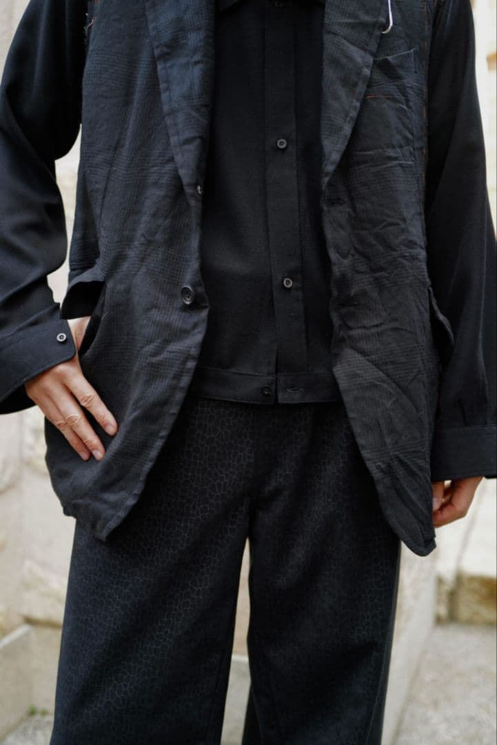 ensou. 柿乃葉別注 Ex Cut Off Sleeve Jacket F