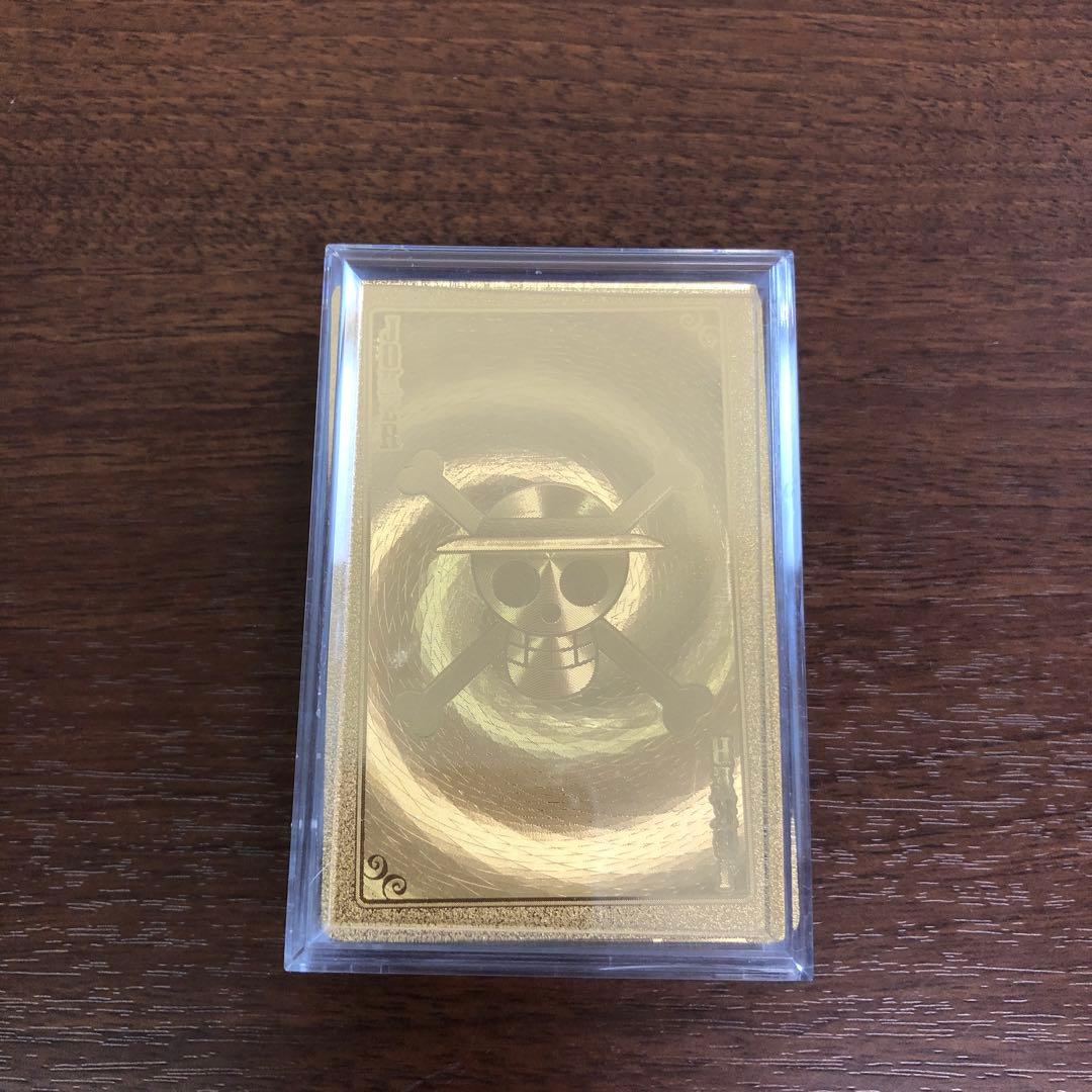 ➀【1枚欠品】ONE PIECE ワンピース ゴールドトランプ エンスカイ