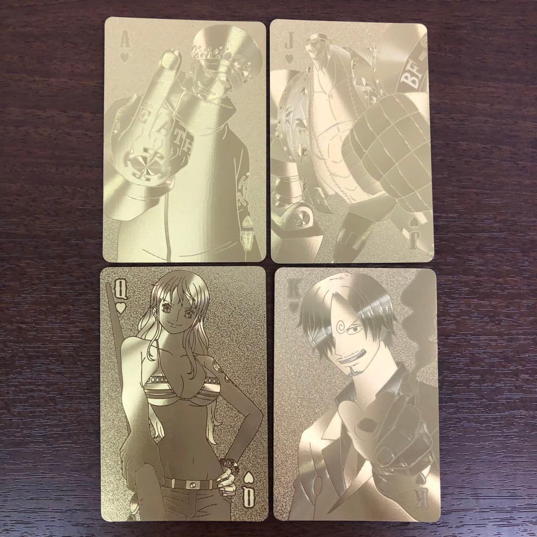 ➀【1枚欠品】ONE PIECE ワンピース ゴールドトランプ エンスカイ