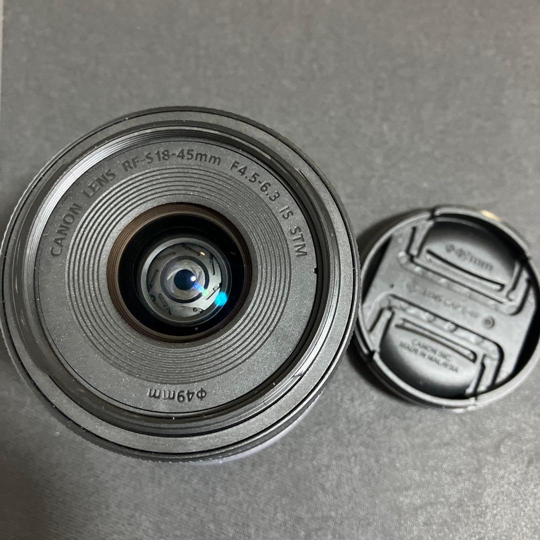 極上品Canon標準レンズRF-S18-45mm F4.5-6.3 IS STM