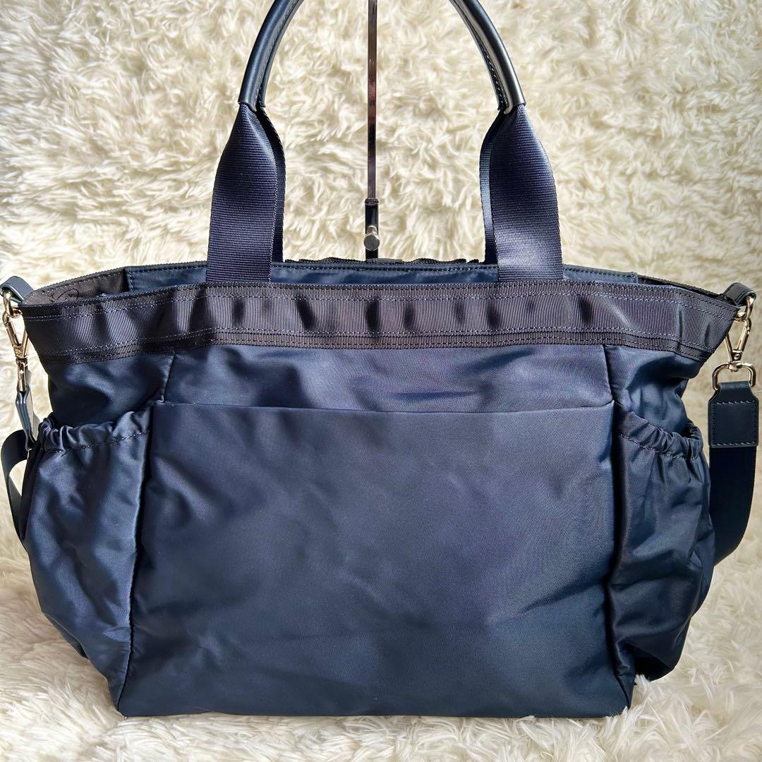 未使用 トッカ 完売品 DUAL RIBBON NYLON TOTEトートL 紺 - メルカリ