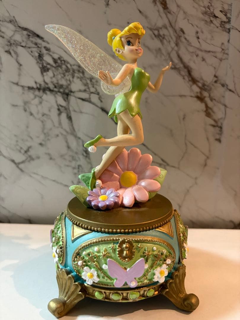 ティンカーベル ディズニーストア 花と蝶オルゴール