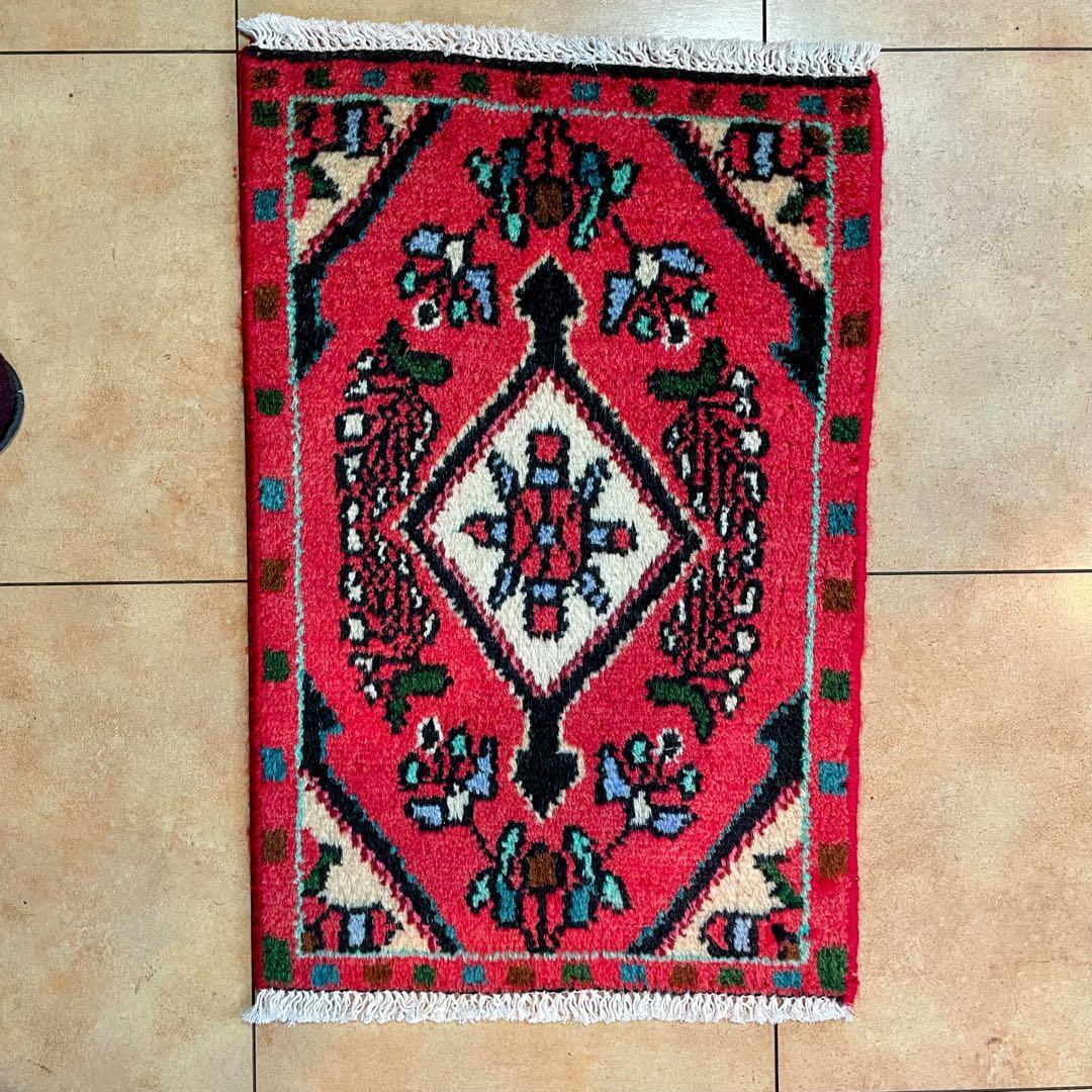 トライバルラグ ハマダン産 本物 ペルシャ絨毯 手織りサイズ 36,cm