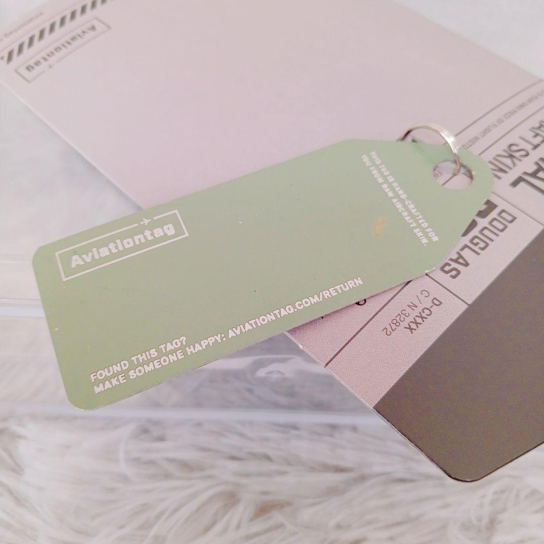 ☆アビエーションタグ DC-3☆実機外板 航空機キーホルダー 海外限定