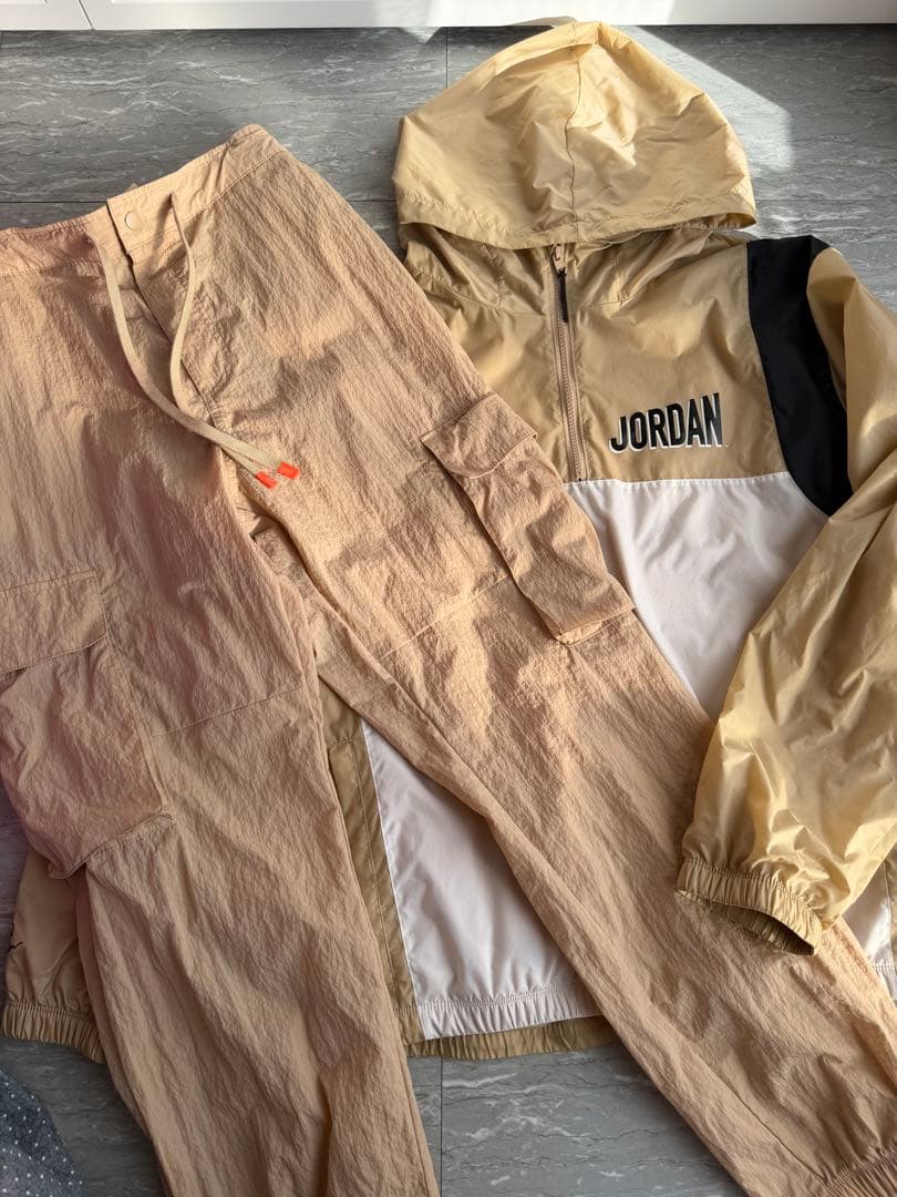 Jordan ジャケットとカーゴパンツセットアップ （サイズ説明欄に記載あり） 上下セット 作業着 作業服 ストレッチ おしゃれ かっこいい 春夏秋冬