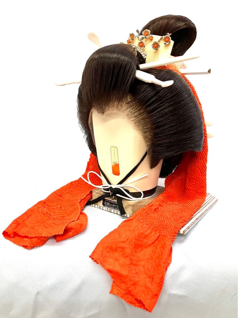 辰巳8号サイズ、一つ兵庫(ゲンコツ)中古舞踊かつら、日本髪かつら