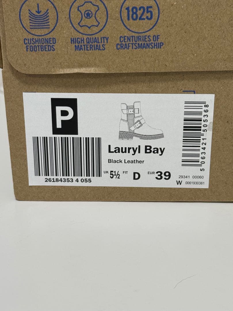 値下 新品 未使用 Clarks ブラック サイドゴアブーツ 24.5cm