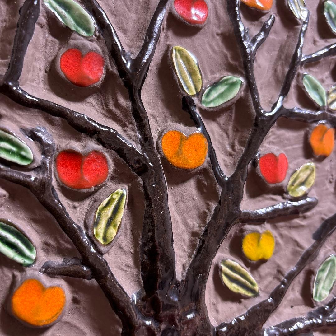 Jie Gantofta ジイ・ガントフタ リンゴの木 陶板 SWEDEN 美品 - メルカリ