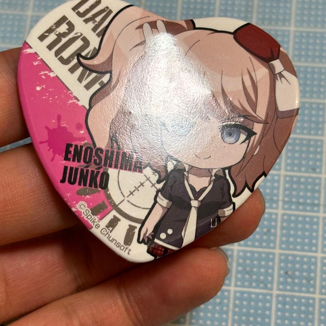 ダンガンロンパ 江ノ島盾子 ハート 缶バッジ デフォルメ ミニキャラ SD