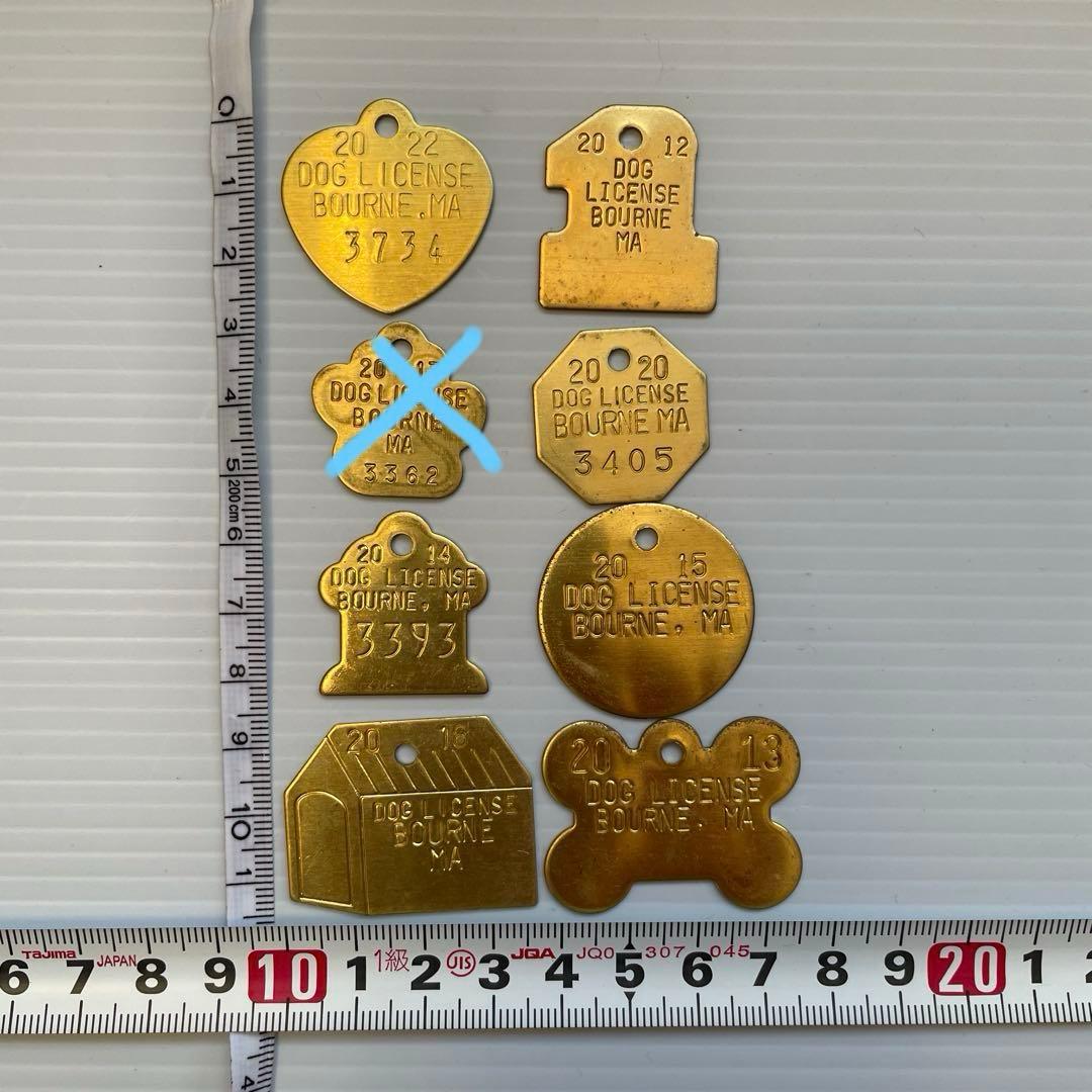 バラ売り 可】ドッグタグ アメリカ雑貨 真鍮 USA 大量 ヴィンテージ