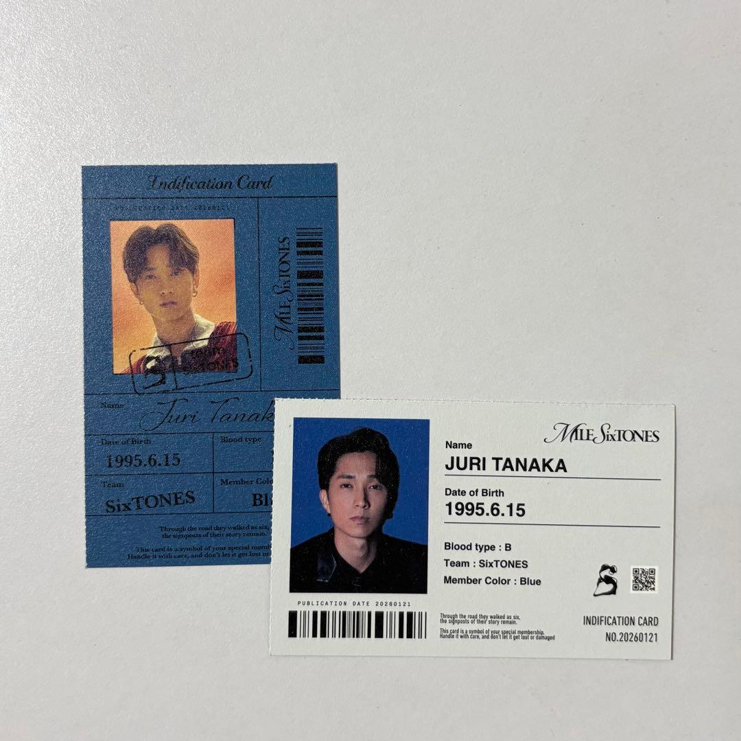 SixTONES MILESixTONES IDカード2枚セット 田中樹 - メルカリ