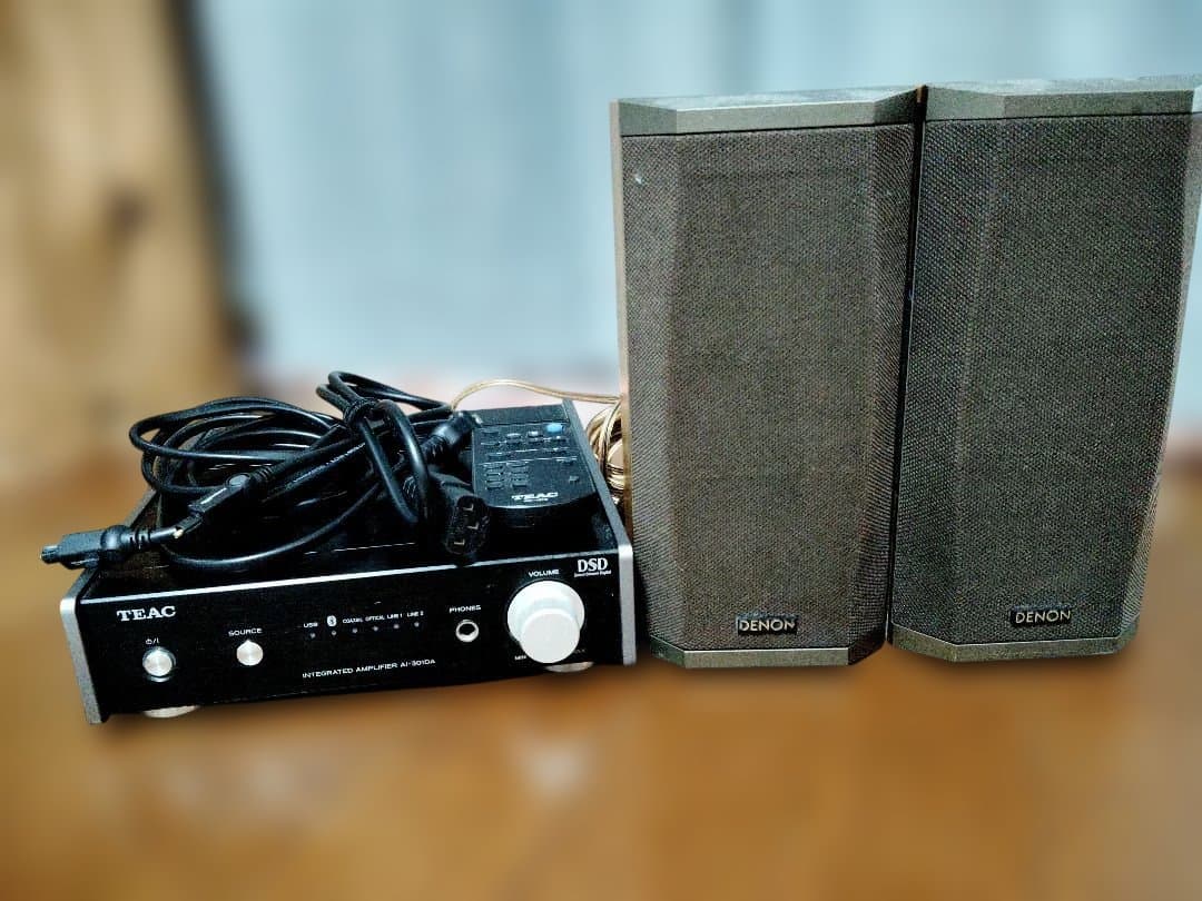 TEAC AI-301DA-B 統合アンプ DENONスピーカーセット TEAC AI-301DA-B 統合アンプ DENONスピーカーセット ティアック