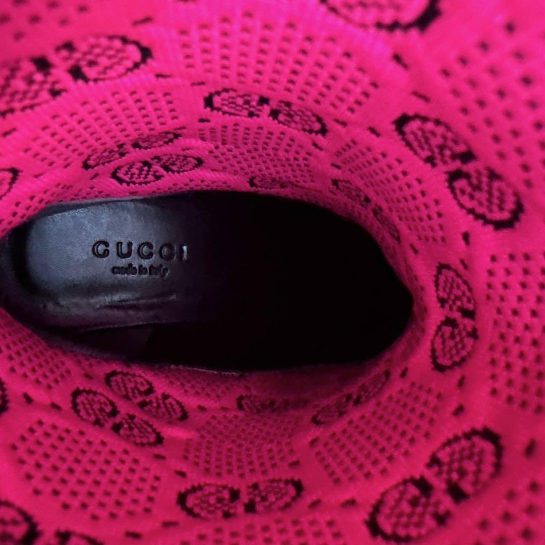 GUCCI グッチ アンクルブーツ ソックスタイプ GG柄 ブーティ 極美品37