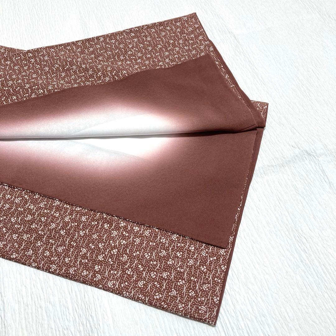 美品✨】東レシルック さんび 洗える着物 小紋 雀色 宝尽くし 吉祥文様