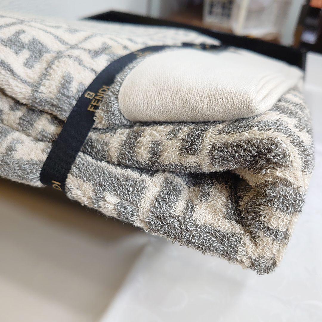 未使用箱あり◇FENDI フェンディ タオルケット ズッカ柄 FF柄 希少