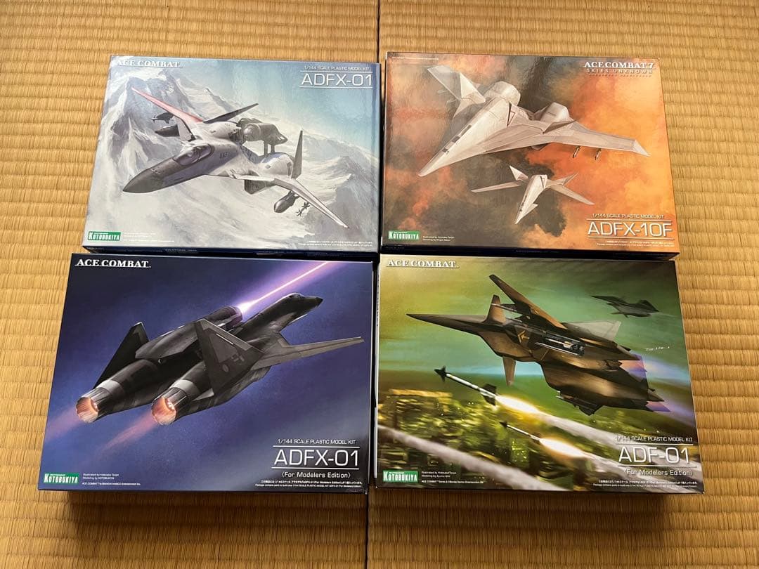 【新品】 エースコンバット コトブキヤ 4セット 1/144 プラモデル エースコンバット』コトブキヤ1/144「X-49 ナイトレーベン」プラモデル