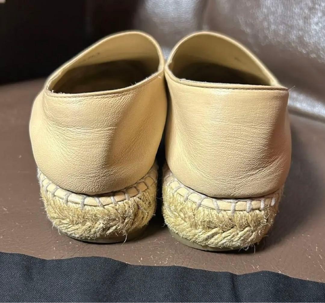 CHANEL 美品 ベージュ エスパドリーユ 37 23.5 cm バイカラー - メルカリ