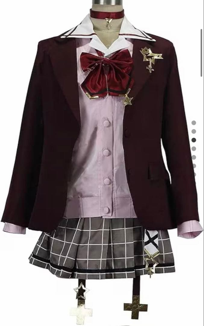 にじさんじ　星川サラ　コスプレ 制服 ウィッグ付き 靴なし コスプレウィッグ バーチャルYouTuber VTuber 星川サラ 制服