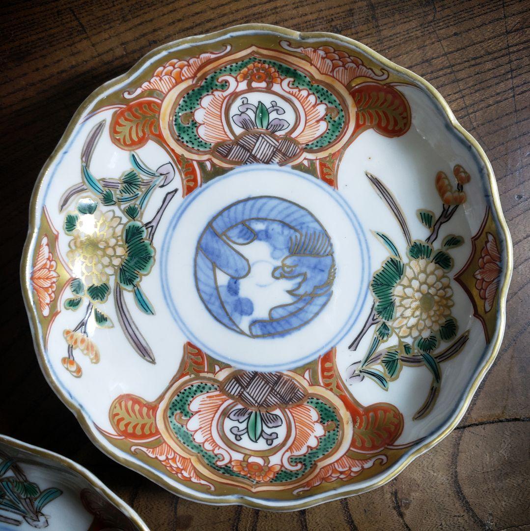 錦手 色絵 古伊万里 龍 江戸 上手物 花文様 菊文様 5枚セット - メルカリ