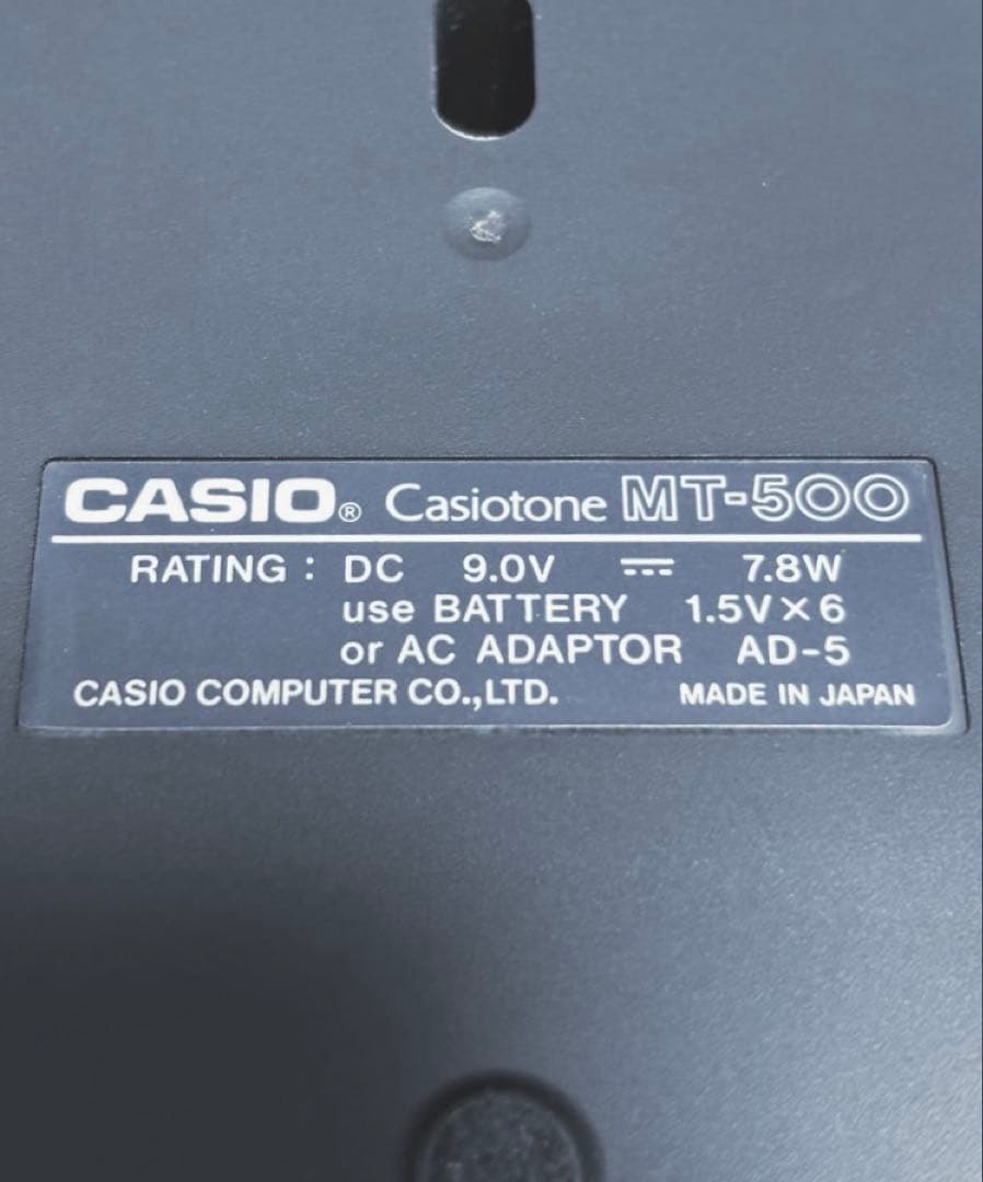 た*ま様 Casio MT-500☆リズムマシン付きシンセサイザー☆日本製☆レト