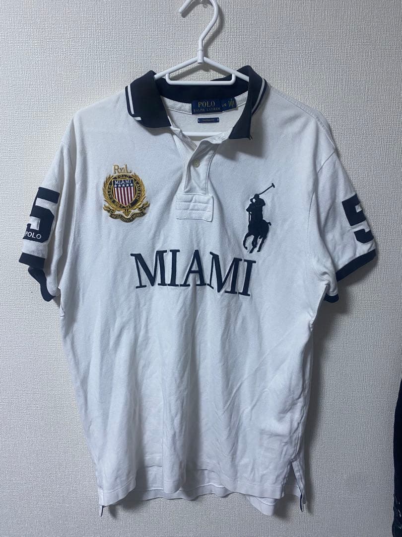 ポロ ラルフローレン MIAMI 半袖 ポロシャツ ビッグポニー 刺繍 - メルカリ