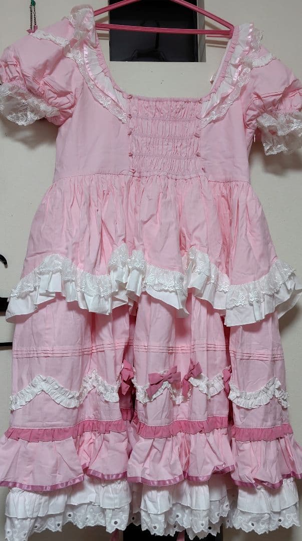 ロリィタ ロリータ ワンピース ピンク 大きいサイズ 2XL