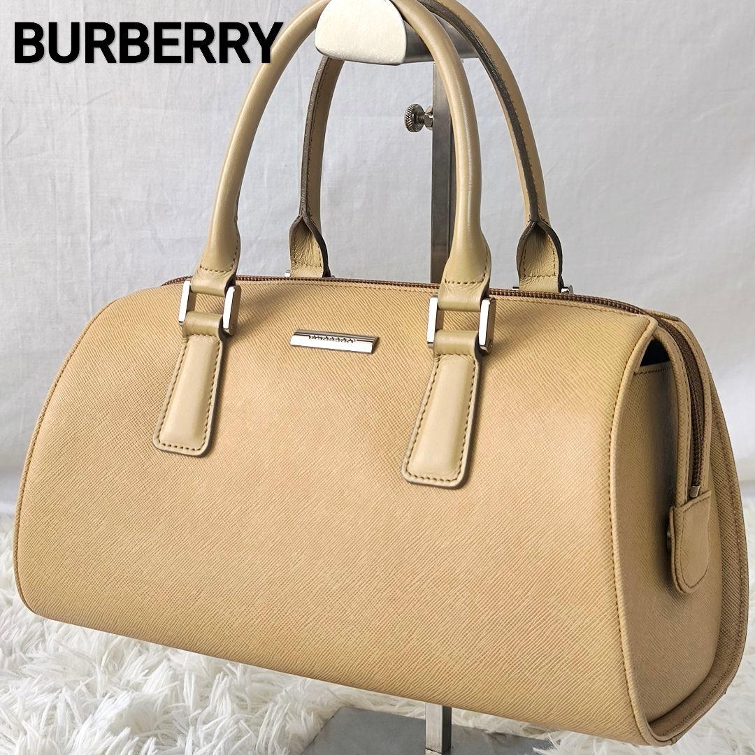 BURBERRY バーバリー ハンドバック ドラム サフィアーノレザー