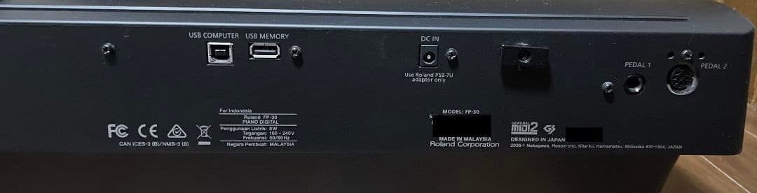 ローランド Roland Piano FP-30 -BK ポータブル電子ピアノ