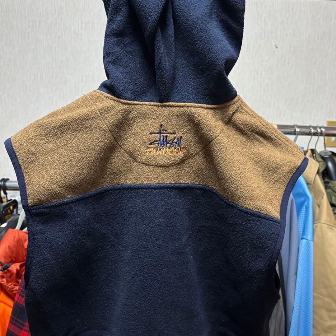 Stussy OUTDOOR ステューシー フリース ベスト L ネイビー