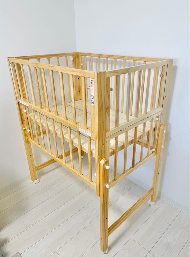 2024年8月購入】yamatoyaミニベビーベッドノモック マットレス付き 2024年8