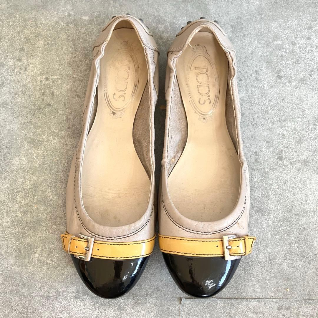 良品】TOD'S トッズ バレエシューズ フラットシューズ 【22.5】 - メルカリ