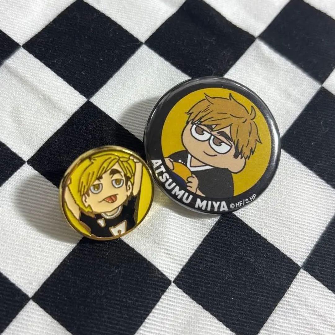 ハイキュー展 ハイキュー 缶バッジ 宮侑 - メルカリ