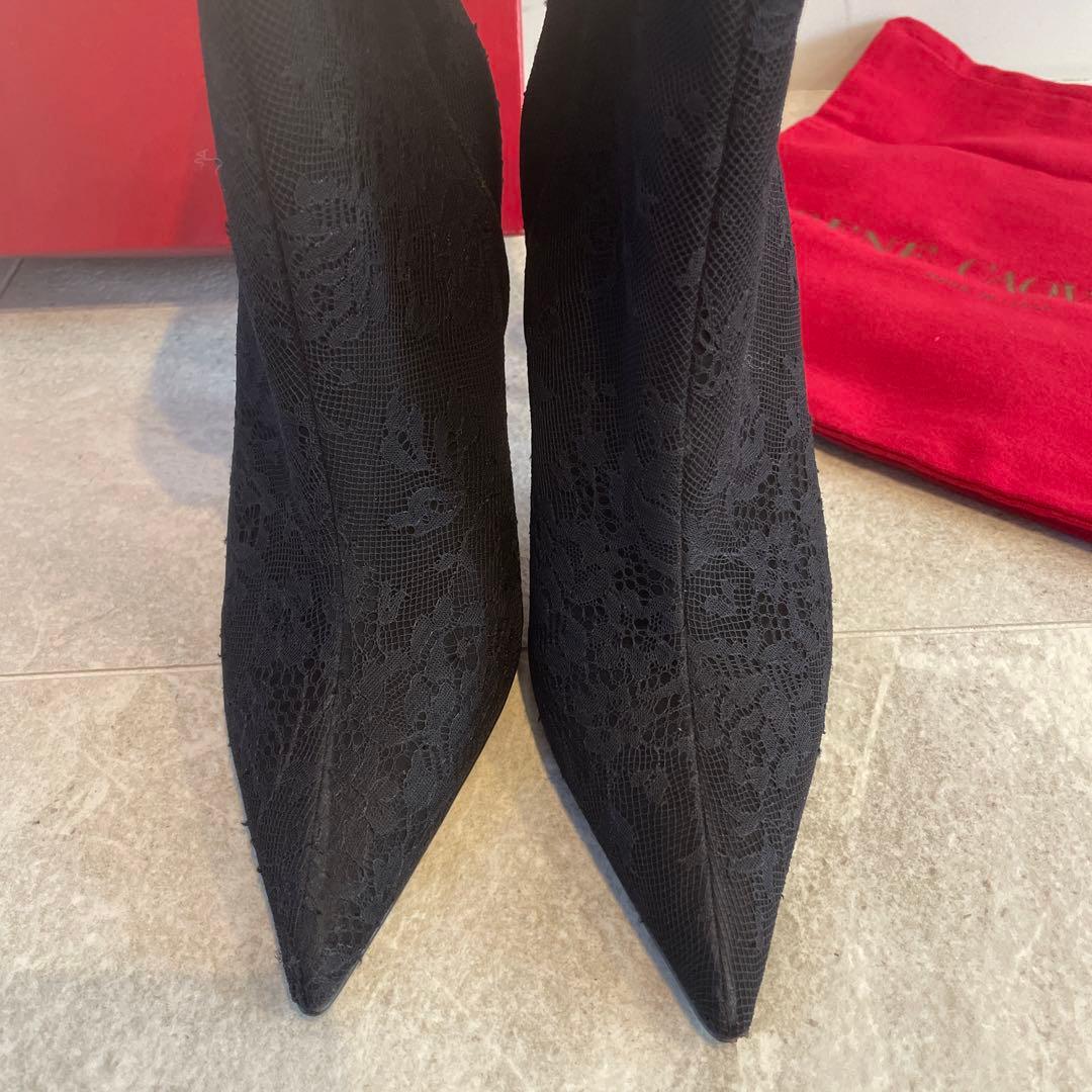 未使用 レネカオヴィラ Rene Caovilla ミンク ファー ブーツ