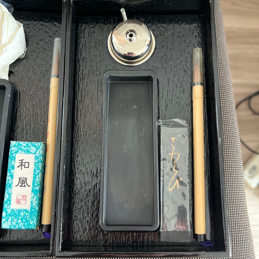 茶道具 硯箱五段 黒掻合塗の通販はau PAY マーケット - 輸入雑貨の