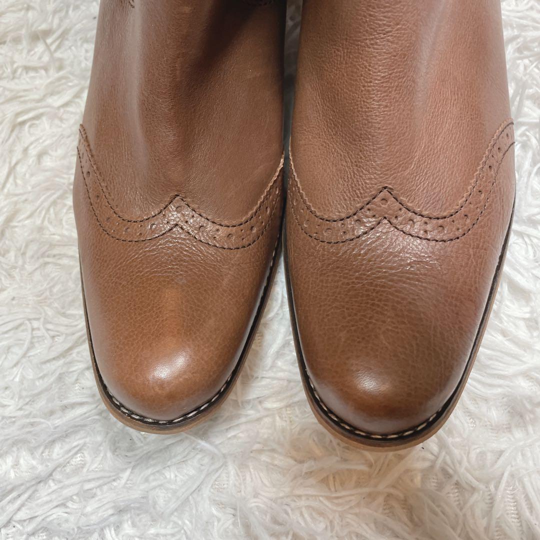 未使用　イング　ING ロングブーツ　ブラウン　茶色　大きいサイズ　25.5cm