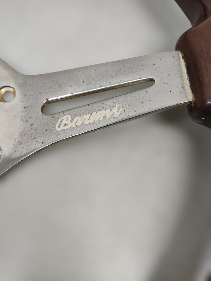 NTD製ウッド製3スポークステアリングホイール、ハブ　OS -245　セット