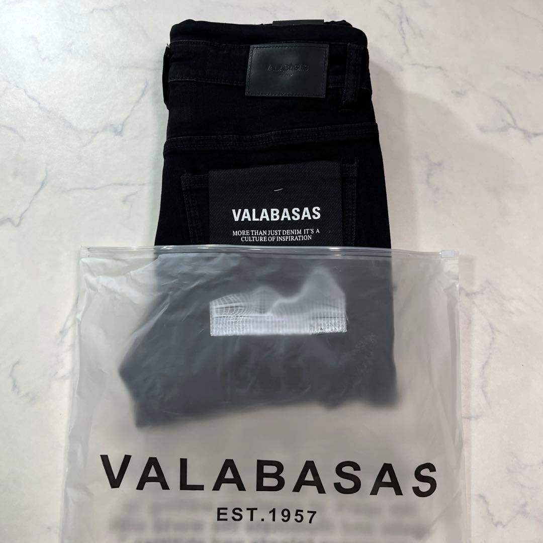 専用】新品未使用 valabasas サイドクラッシュロープデニム 黒 29