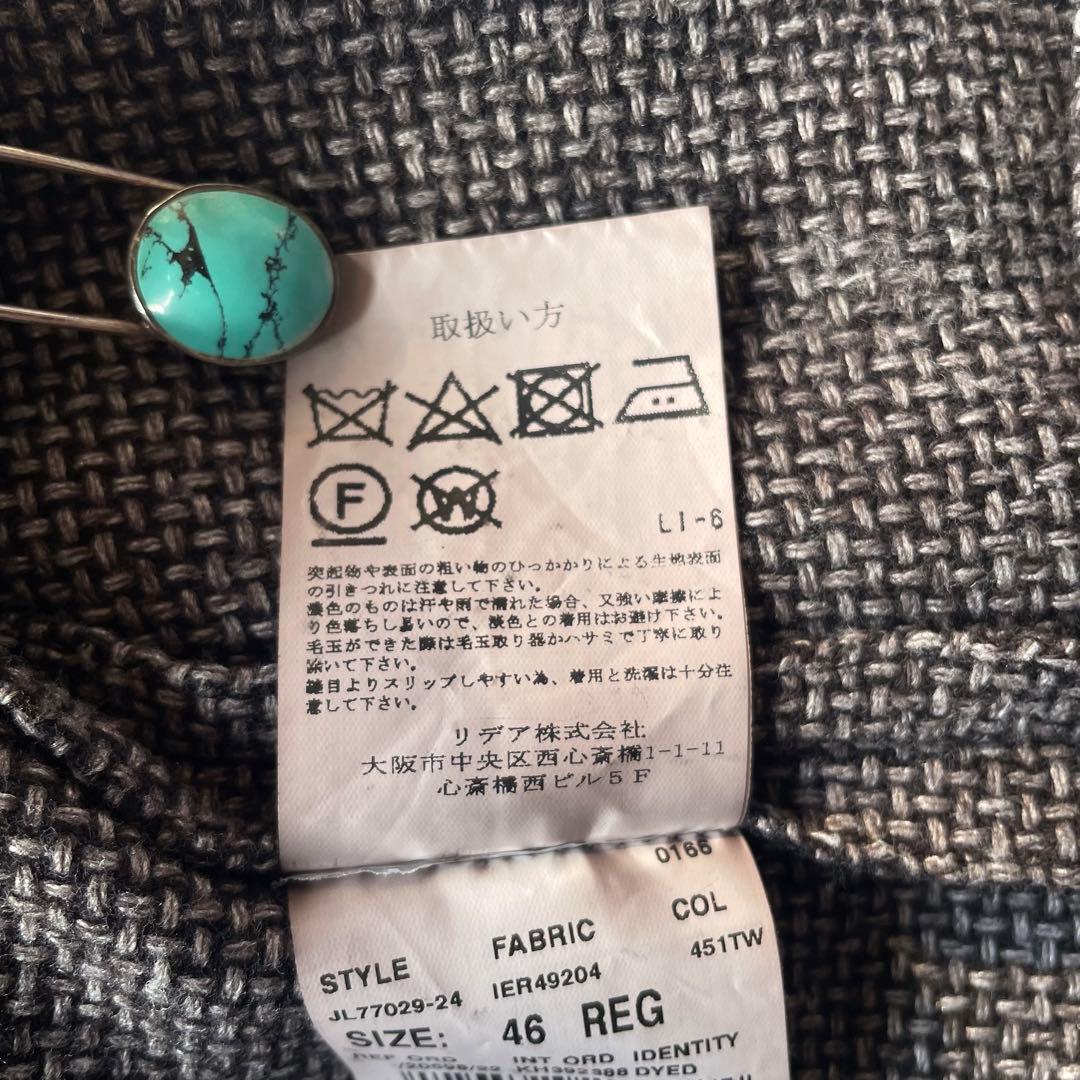 LARDINI LARDINI ベスト ジレ ツイード ブートニエール フラワーピン