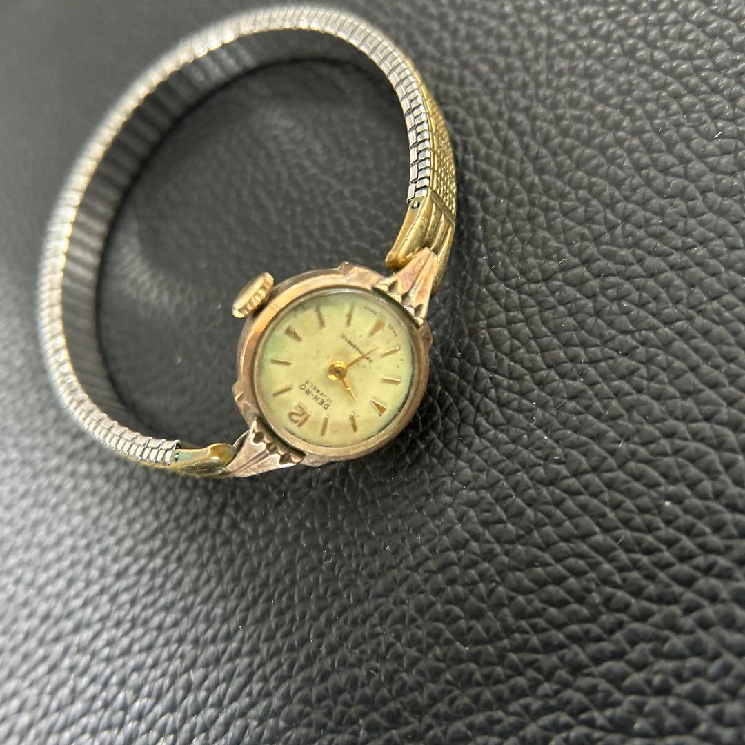 DEN－RO ゴールド14K 金無垢 手巻き腕時計 アンティーク