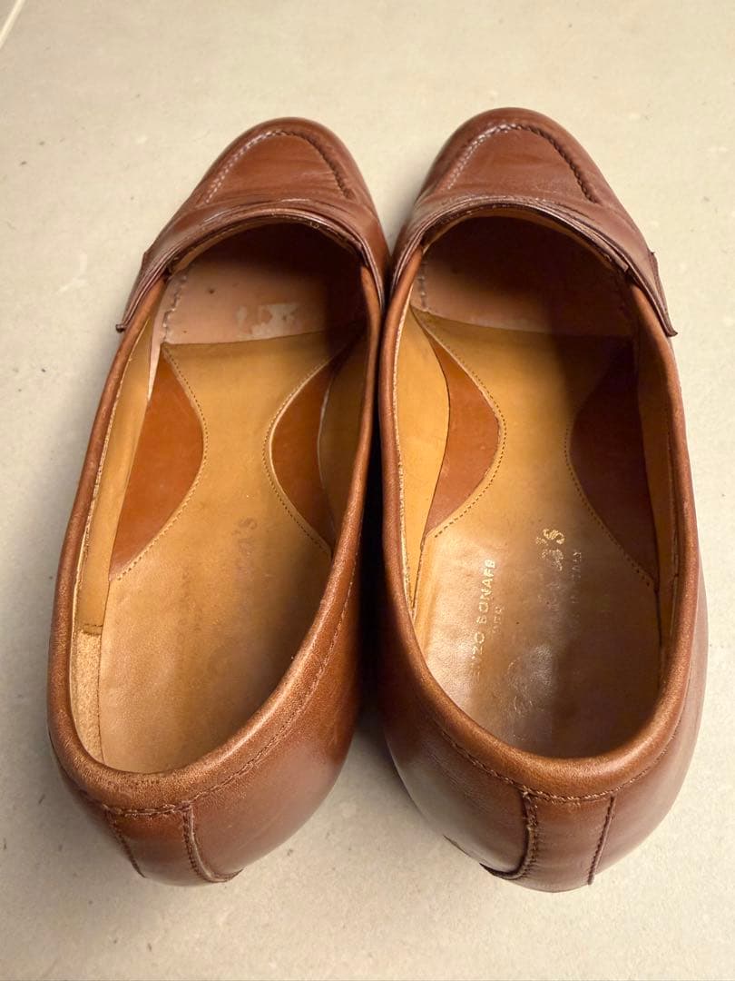 に*ん様 レユッカス ブラウン レザー ローファー - メルカリ