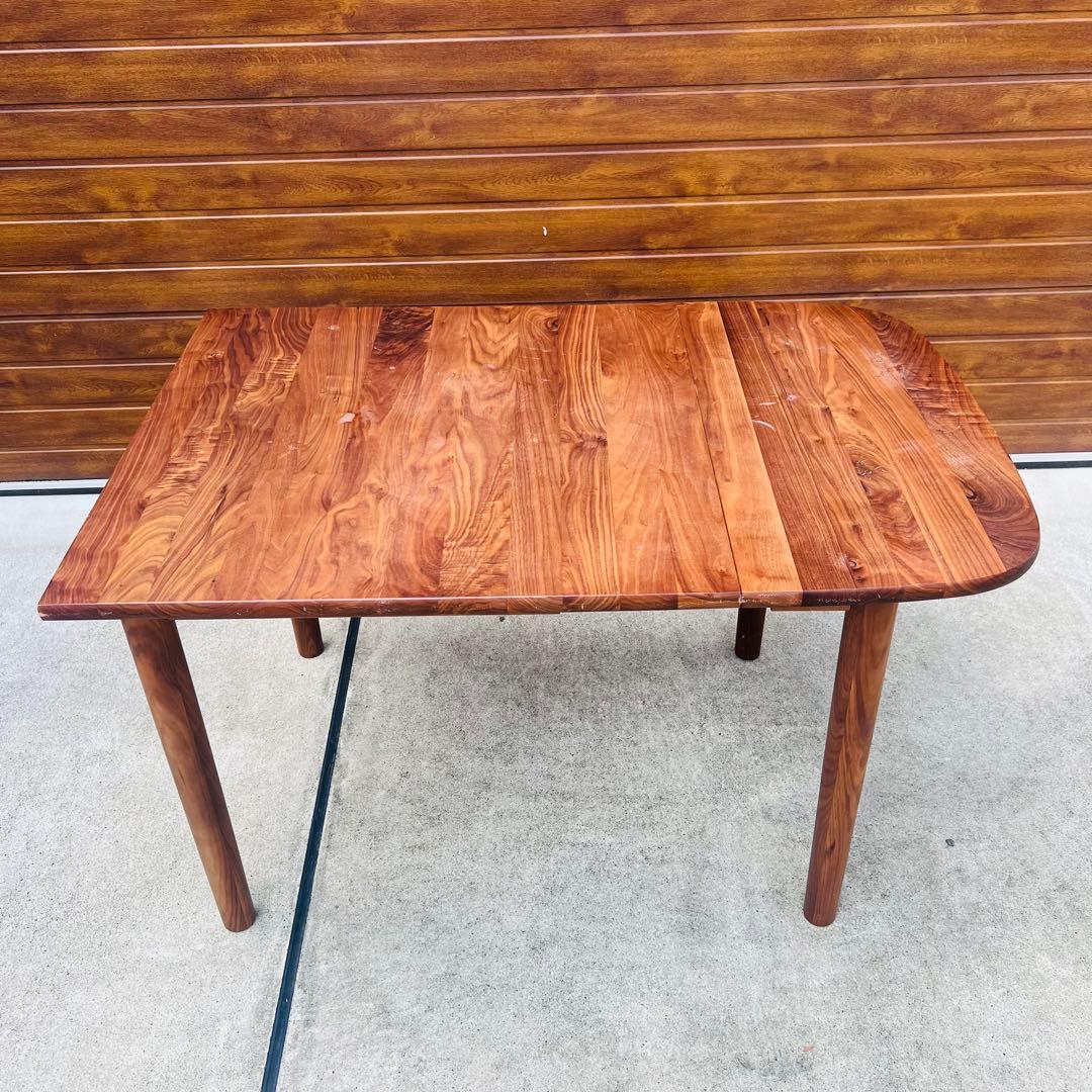 廃盤 希少 無印 エクステンションテーブル ウォールナット W1200