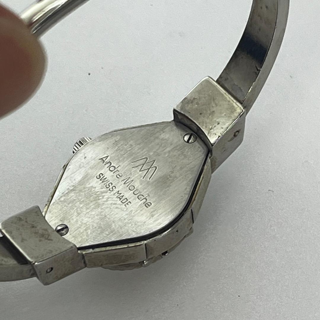 アンドレムッシュ クォーツ腕時計 バングル スイス製 ヴィンテージ